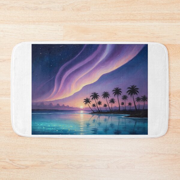 Item preview, Mystical Aurora on a Palm Island designed and sold by Hawaii26.