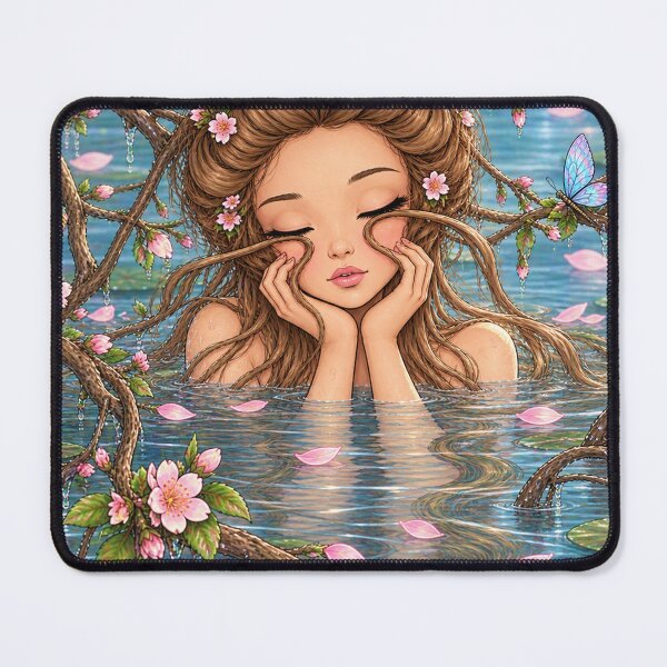 Item preview, Naïra, the guardian of the flowery pond designed and sold by PIERRES&MAILLESDesign.