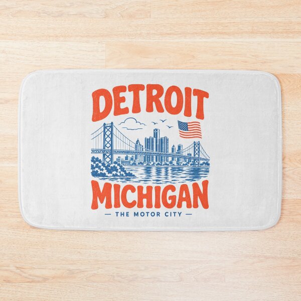 Item preview, Detroit Michigan Retro City designed and sold by HowToCanadian.