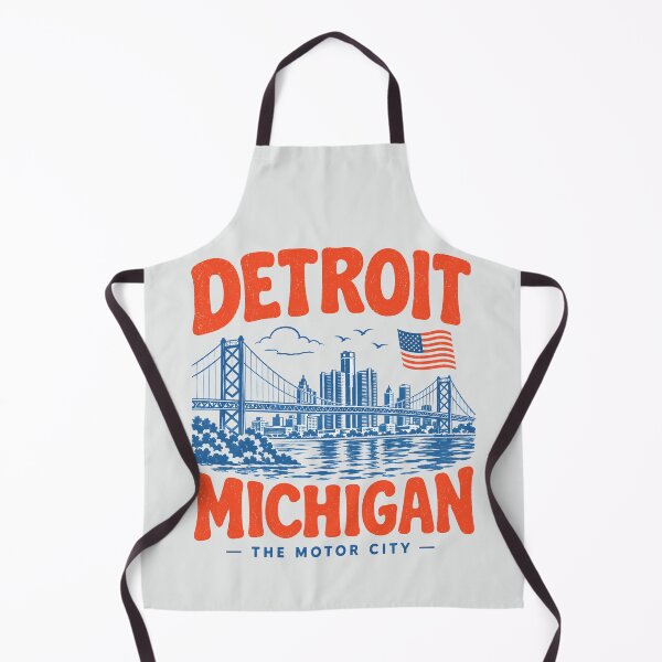 Item preview, Detroit Michigan Retro City designed and sold by HowToCanadian.