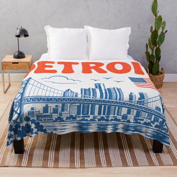 Item preview, Detroit Michigan Retro City designed and sold by HowToCanadian.