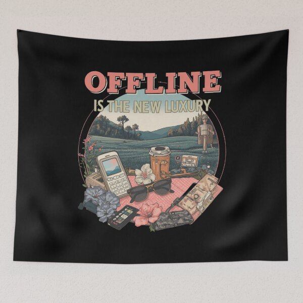 Item preview, Offline Lifestyle Digital Detox Graphic designed and sold by ChicTrendz.