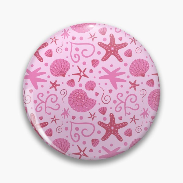 Item preview, Pink Seashells and Stars Pattern designed and sold by miawgigi.
