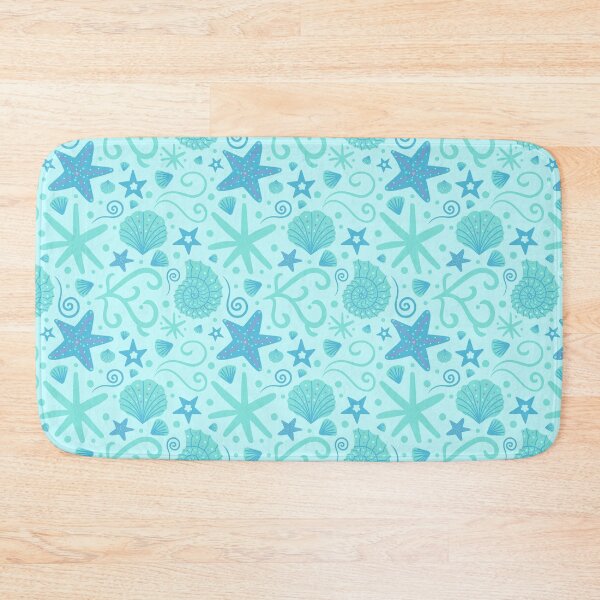 Item preview, Blue Seashells and Stars Pattern designed and sold by miawgigi.