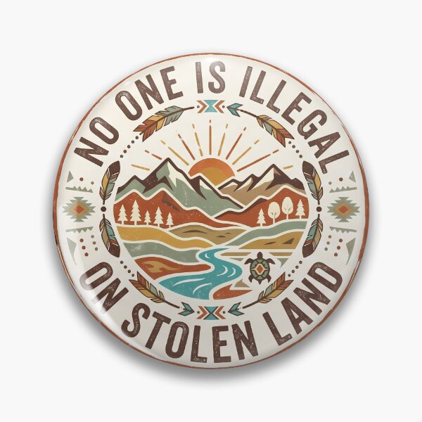 Item preview, No one is illegal on stolen land designed and sold by Poliartics.