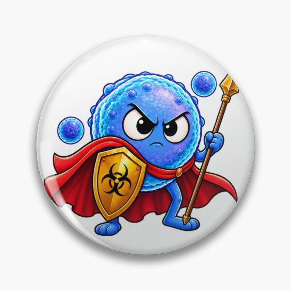 Item preview, Cyclospora Superhero – Funny Parasite Microbiology Design designed and sold by Ramadane_design1.