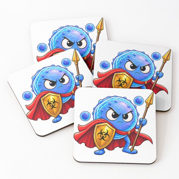 Item preview, Cyclospora Superhero – Funny Parasite Microbiology Design designed and sold by Ramadane_design1.
