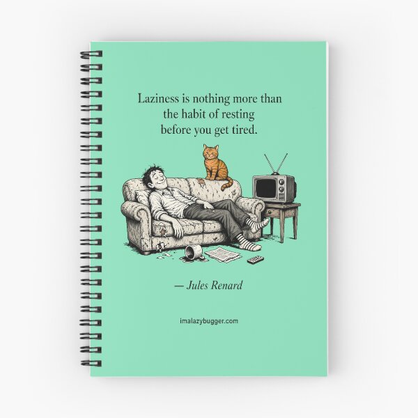 Item preview, Laziness Cartoon Quote designed and sold by fantasystyleiom.