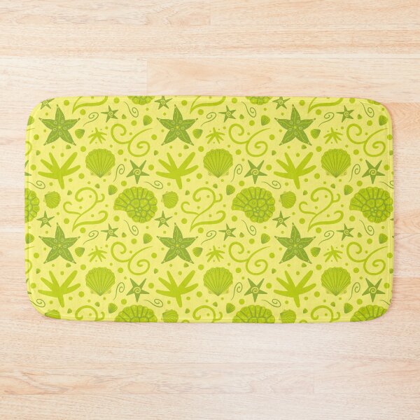 Item preview, Green Seashells and Stars Pattern designed and sold by miawgigi.
