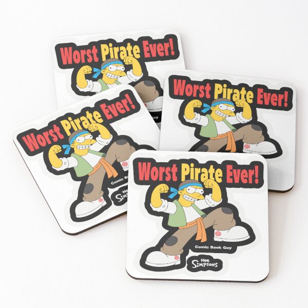 Item preview, Worst Pirate Ever Comic Book Guy Parody Sticker designed and sold by Francisbb.