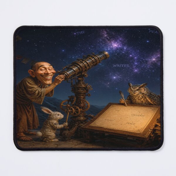 Item preview, Astronomy and Space Lovers The Universe Writes Peace designed and sold by The Brother Wu Collection.