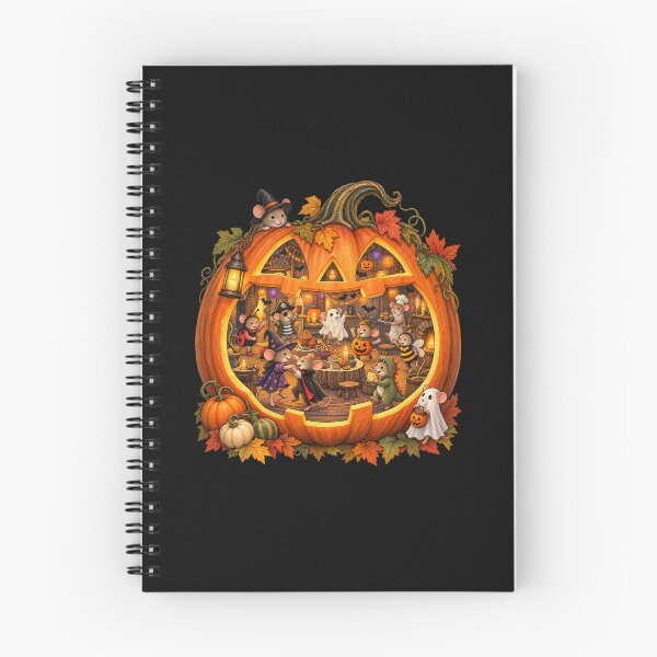 Item preview, Halloween Pumpkin Mouse Party 1A designed and sold by CrumbBumStudio.