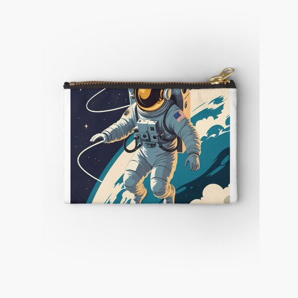 Item preview, Retro Spacewalk Poster - Astronaut EVA Over Earth Space Art designed and sold by Deep Field Prints.