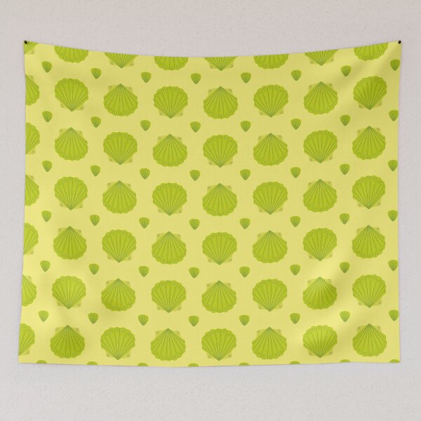 Item preview, Green Shells Pattern designed and sold by miawgigi.