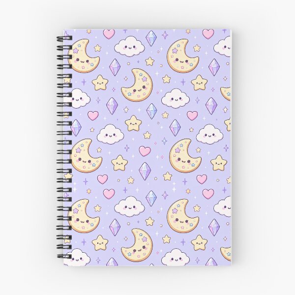 Item preview, Kawaii Moon Cookie Pattern designed and sold by Soft Berry Studio.