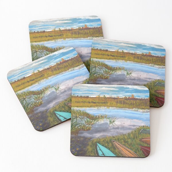 Item preview, Marshland Canoes designed and sold by ElaineFogelArt.
