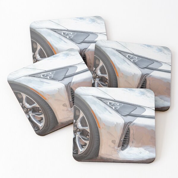 Item preview,  Classic 2018 Lexus LC500 Liquid Platinum Silver Automotive Print designed and sold by RichFrancoCars.