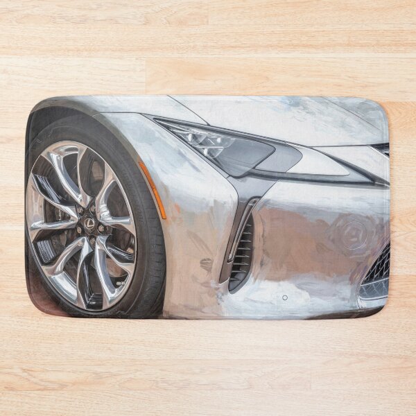 Item preview,  Classic 2018 Lexus LC500 Liquid Platinum Silver Automotive Print designed and sold by RichFrancoCars.