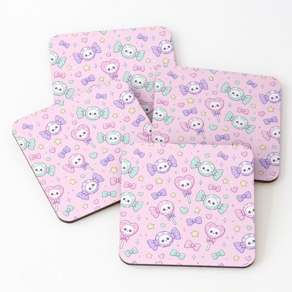 Item preview, Kawaii Skull Candy Pattern designed and sold by Soft Berry Studio.