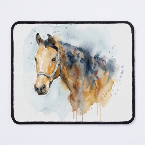 Item preview, Horse Portrait, Dappled Indigo Coat designed and sold by caracatita75.