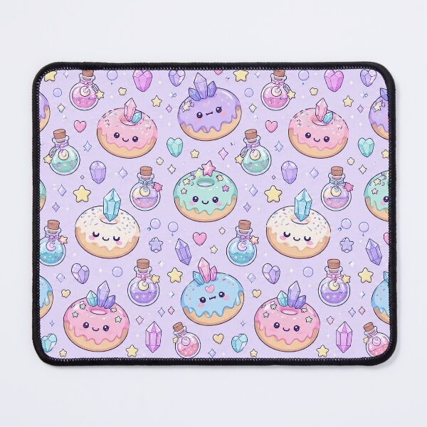 Item preview, Kawaii Potion Donut Pattern designed and sold by Soft Berry Studio.
