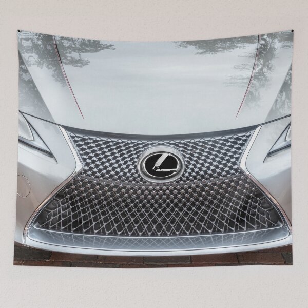 Item preview,  Classic 2018 Lexus LC500 Liquid Platinum Silver Automotive Print designed and sold by RichFrancoCars.