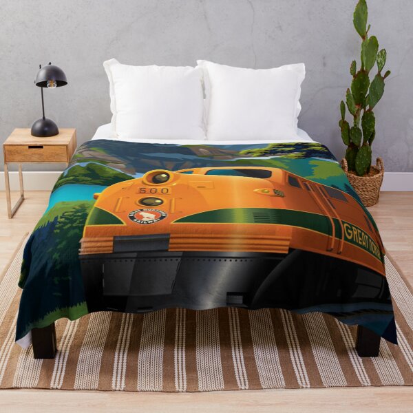 Item preview, Póster/camiseta de pared con diseño de locomotora de vapor Empire Builder de la Great Northern Railway designed and sold by Cool Robot Bro..