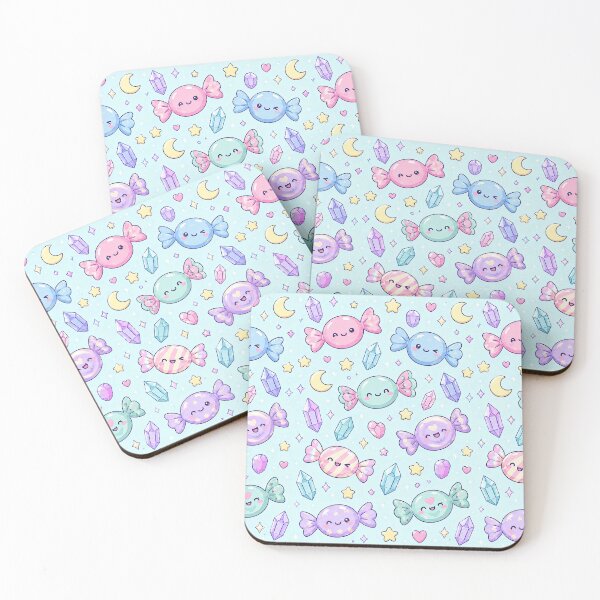 Item preview, Kawaii Crystal Candy Pattern designed and sold by Soft Berry Studio.
