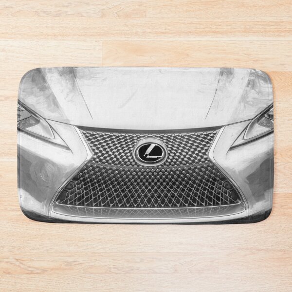 Item preview,  Classic 2018 Lexus LC500 Liquid Platinum Silver Automotive Print designed and sold by RichFrancoCars.
