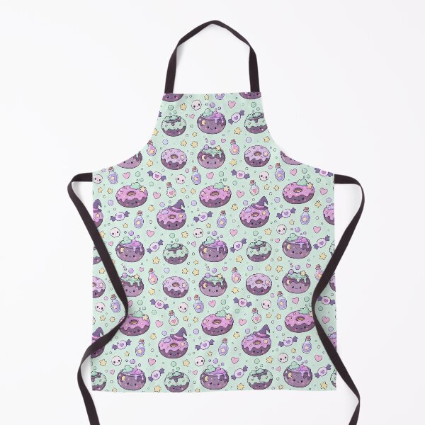 Item preview, Kawaii Cauldron Donut Pattern designed and sold by Soft Berry Studio.