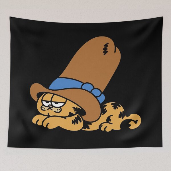 Item preview, Cowboy Garfield Yeehaw Retro Pink Cowgirl Jon Arbuckle designed and sold by bernicepgossc.