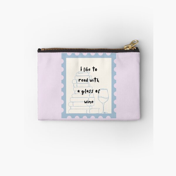 Item preview, I like to read with a glass of wine designed and sold by girlyswantbooks.
