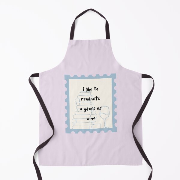Item preview, I like to read with a glass of wine designed and sold by girlyswantbooks.