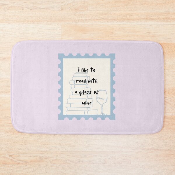 Item preview, I like to read with a glass of wine designed and sold by girlyswantbooks.