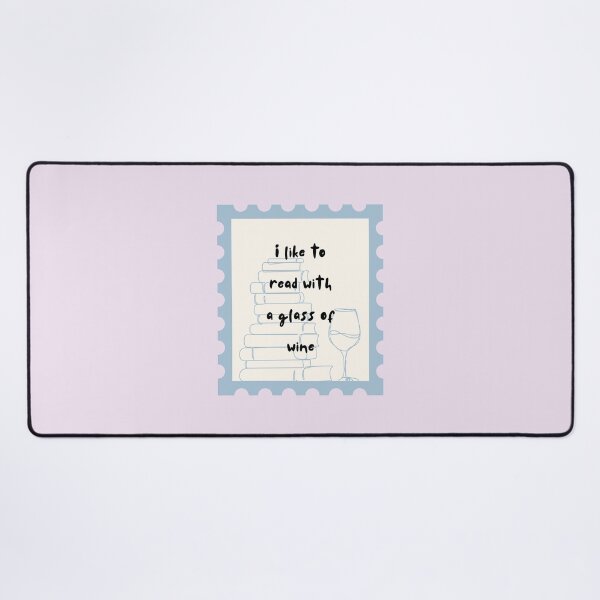 Item preview, I like to read with a glass of wine designed and sold by girlyswantbooks.