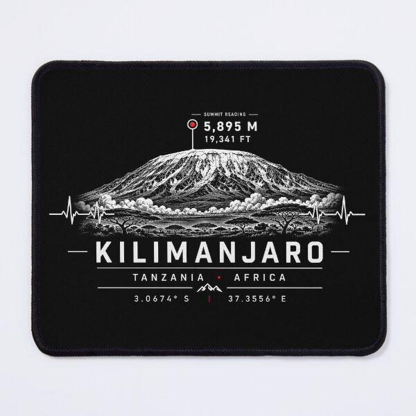 Item preview, ✨❤️ HEARTBEATS OF THE WORLD COLLECTION ❤️ - Kilimanjaro Summit Emblem - TANZANIA - AFRICA designed and sold by WheelieGdArt.