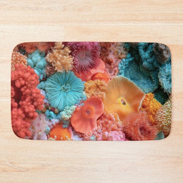Item preview, Organic Worlds: Coral Bloom — Tropical Reef Macro Landscape designed and sold by Atlas-of-Worlds.