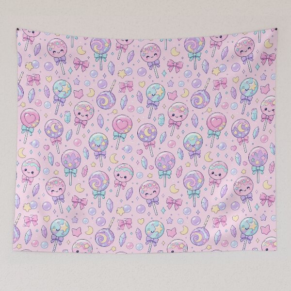 Item preview, Kawaii Magic Lollipop Pattern designed and sold by Soft Berry Studio.
