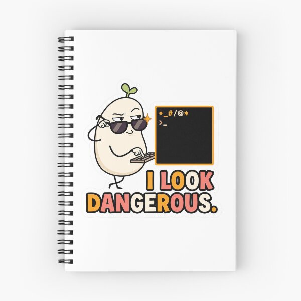 Item preview, I Look Dangerous Funny Terminal Programmer Meme designed and sold by CreativeArtisanPrints Shop.