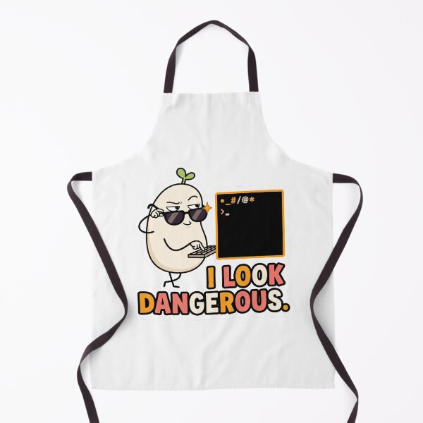 Item preview, I Look Dangerous Funny Terminal Programmer Meme designed and sold by CreativeArtisanPrints Shop.