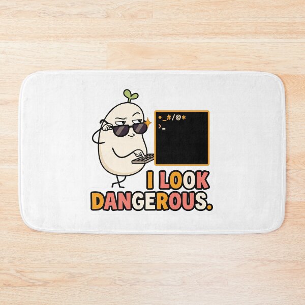 Item preview, I Look Dangerous Funny Terminal Programmer Meme designed and sold by CreativeArtisanPrints Shop.