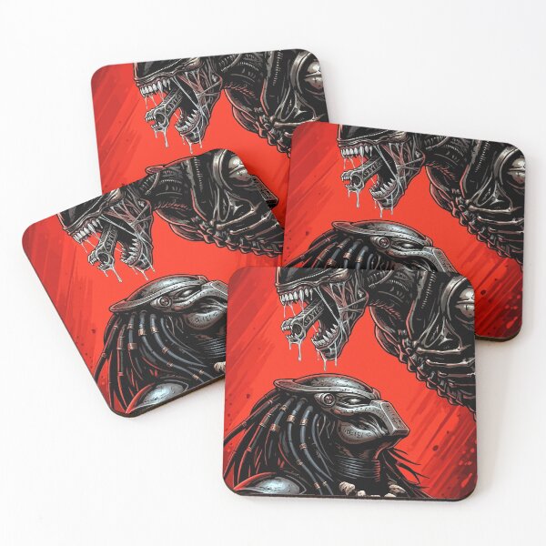 Item preview, AVP Xenomorph And Yautja Blood Red Duel designed and sold by RatherCreative.
