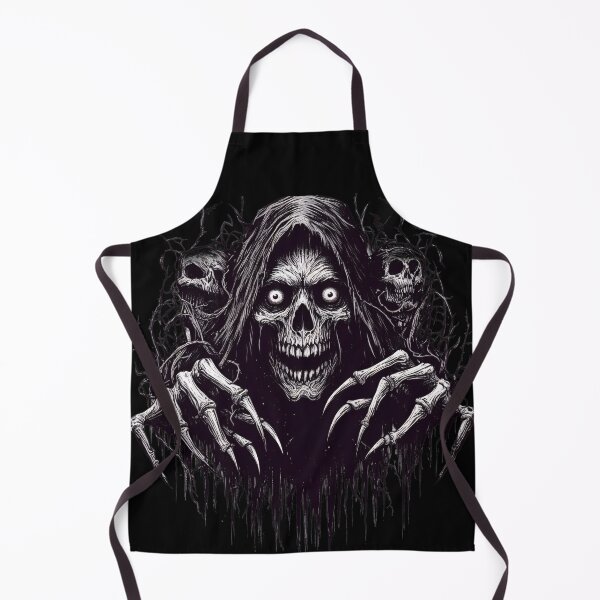 Item preview, Dark Hooded Skeleton with Reaching Hands Gothic designed and sold by UrbanPrts.