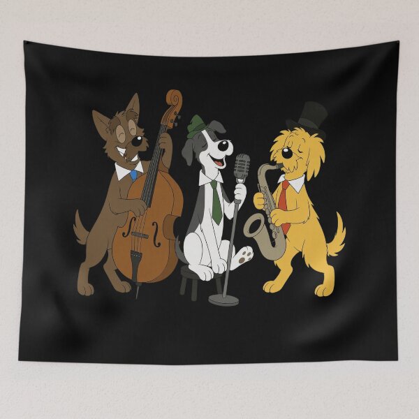 Item preview, Barx Bros Retro Jazz Dogs Groucho Marx designed and sold by BostickirisArts.