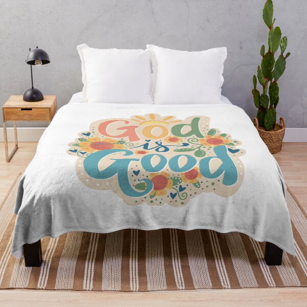 Item preview, God Is Good – Pastel Christian Floral Sticker designed and sold by Inspirivity.