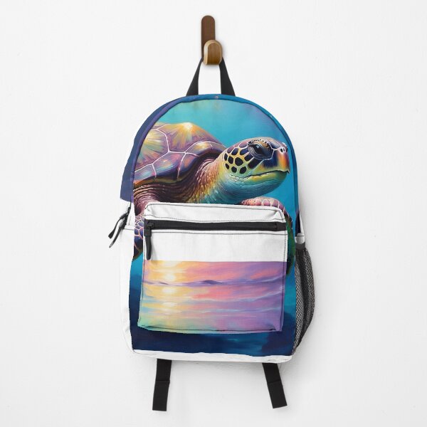 Item preview, Sea Turtle — Mystical Swim Under Multicolored Rays designed and sold by Hawaii26.
