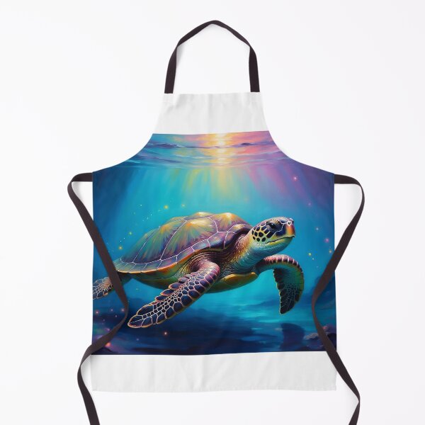 Item preview, Sea Turtle — Mystical Swim Under Multicolored Rays designed and sold by Hawaii26.
