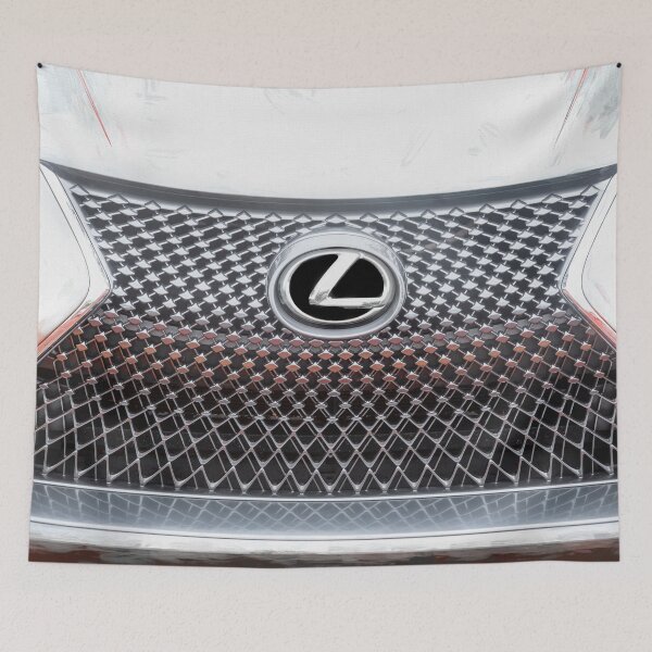 Item preview, Classic 2018 Lexus LC500 Liquid Platinum Silver Automotive Print designed and sold by RichFrancoCars.