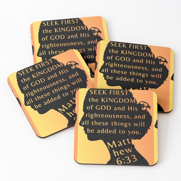 Item preview, Graphic Design - Matthew 6:33 Seek First designed and sold by Boy and Belugee.