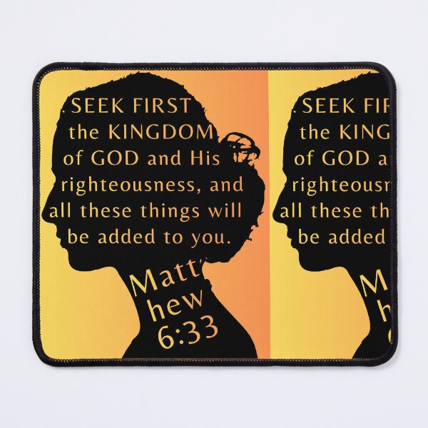 Item preview, Graphic Design - Matthew 6:33 Seek First designed and sold by Boy and Belugee.